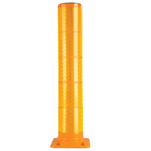 PLASTIC TRAFFIC PILLARS OR FLEXIBLE BOLLARDS